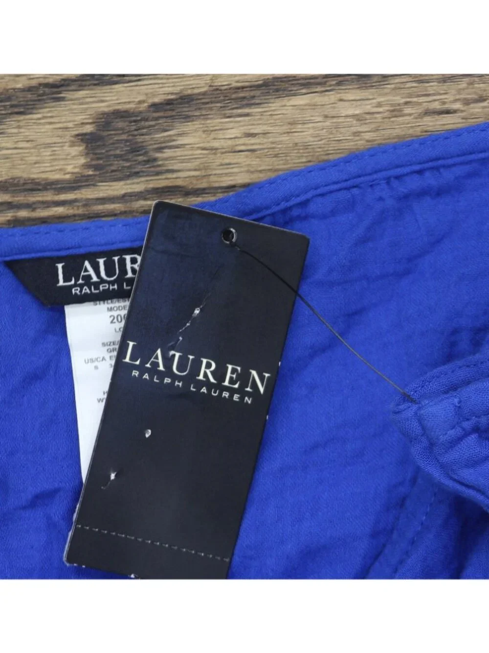 NEW Lauren Ralph Lauren Womens Top Woven Cover Up Swim 20617192 Blue Saturn S